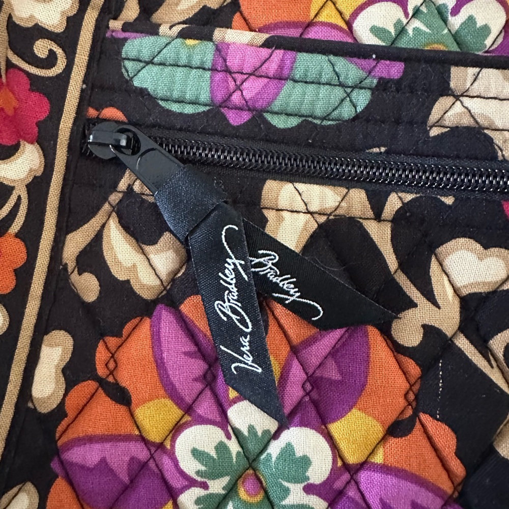 Vera Bradley Quilted Floral Crossbody Bag Purse Multicolor Adjustable Strap - Picture 7 of 7